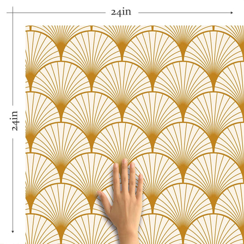 Art Deco Boho Geometric Peel and Stick Removable Wallpaper