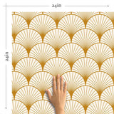 Art Deco Boho Geometric Peel and Stick Removable Wallpaper