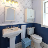 Black Geometric Nautical Peel and Stick Removable Wallpaper