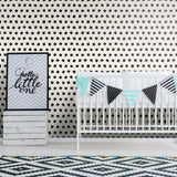 Black Geometric Basic Peel and Stick Removable Wallpaper