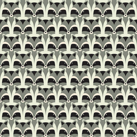 Black and Grey Animals Baby Peel and Stick Removable Wallpaper