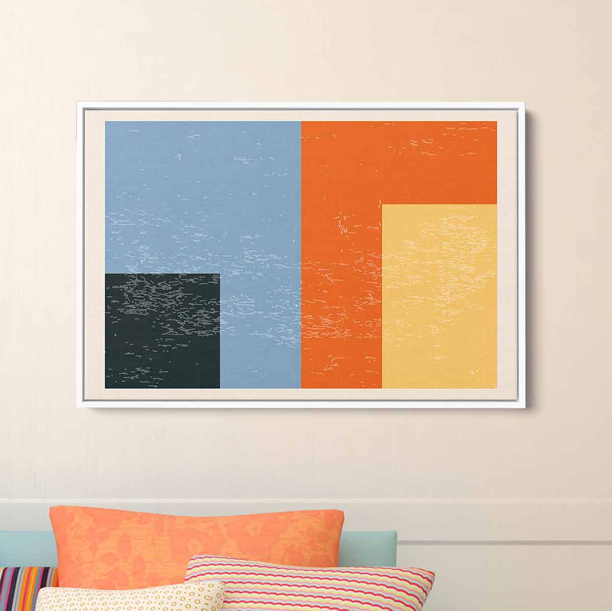 Orange Abstract Wall Art Canvas 9212 Walls By Me