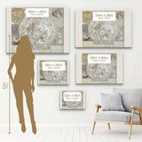 Grey Astrology Wall Art Canvas 0604