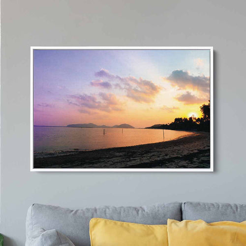 Yellow Beach Wall Art Canvas 0338