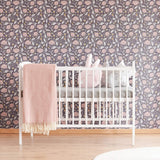 Need something worthy of a feature wall? This charismatic floral wallpaper was made to stand out in all the right ways! Stylizing botanical elements into a cool contemporary composition, it adds character to any wall space and blends in with any monochrome setting. While this removable wallpaper can be moved around the house as much as you like, its bold look is best suited to prominent locations like entranceways and living rooms.