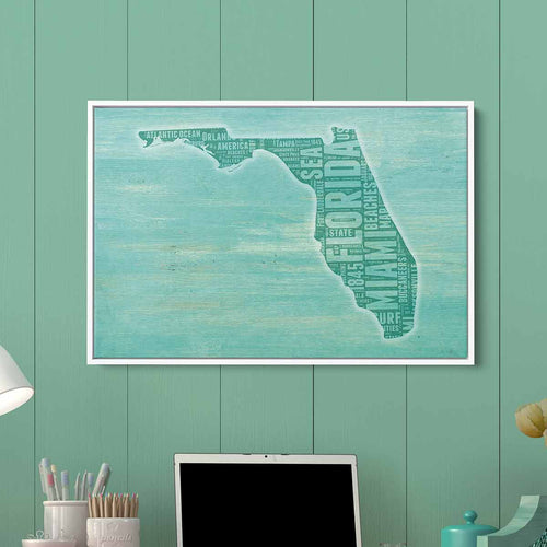 Blue Florida Wall Art Canvas 86_a