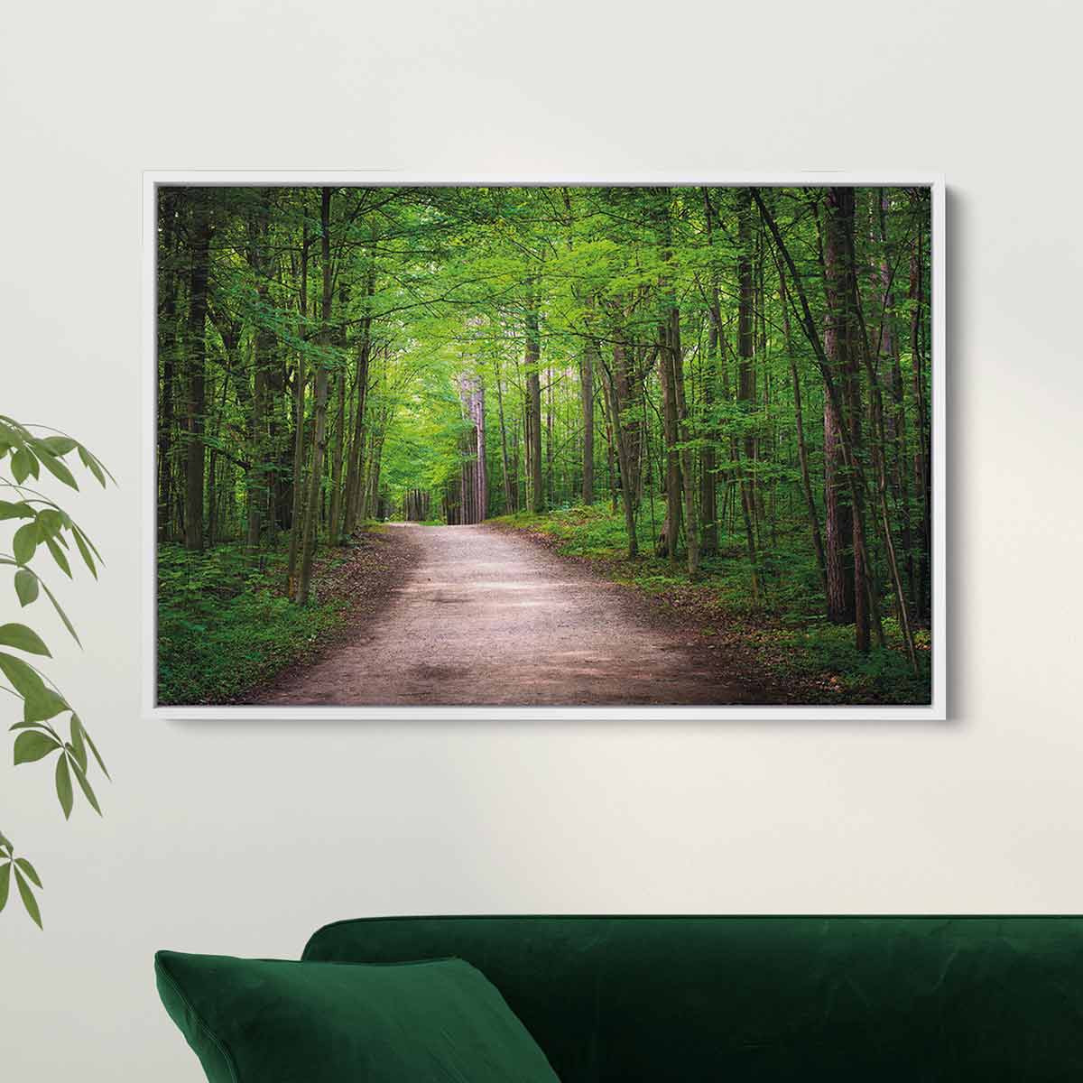 Green Forest Wall Art Canvas 9082 Walls By Me