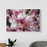Purple Magnolia Wall Art Canvas 0666