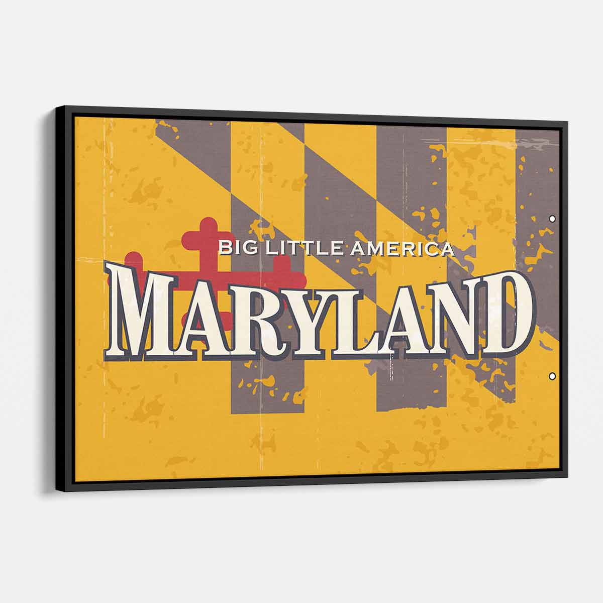 Yellow Maryland Wall Art Canvas 22_b Walls By Me