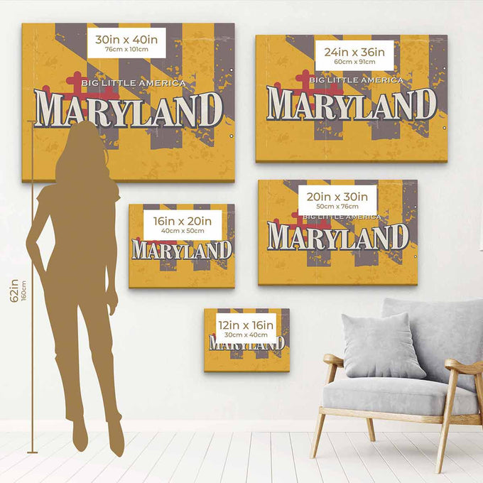 Yellow Maryland Wall Art Canvas 22_b