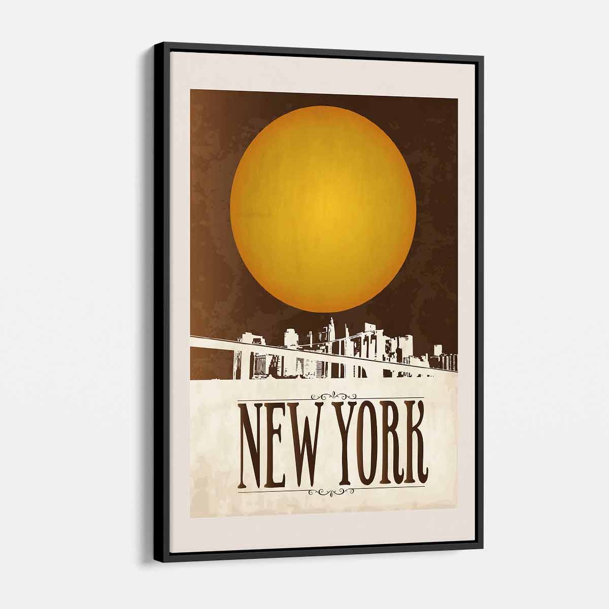 Yellow New York Wall Art Canvas 94_b Walls By Me