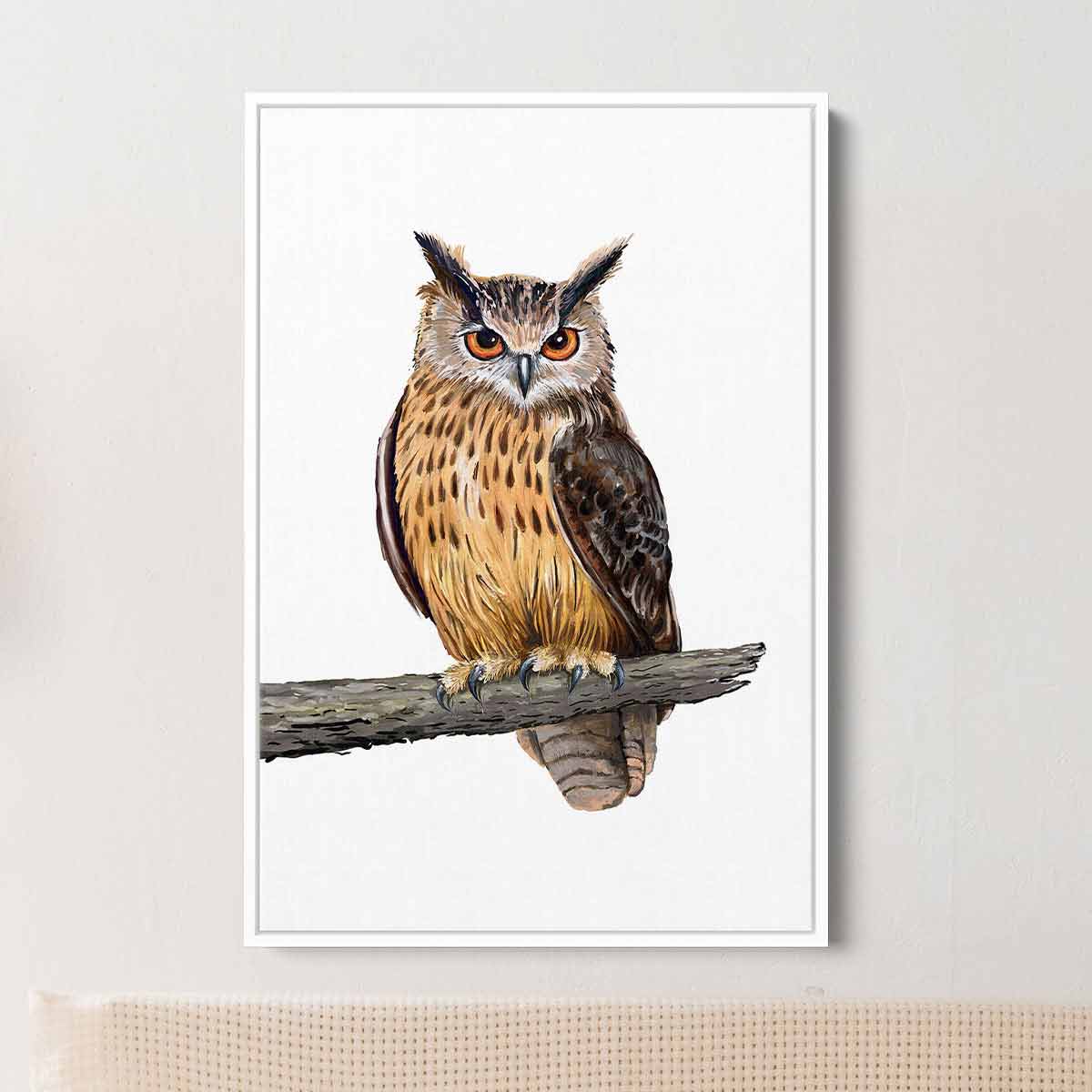 Brown Owl Wall Art Canvas 9855 Walls By Me