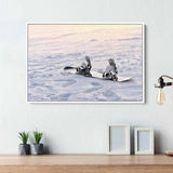 White Snowboarding Wall Art Canvas 5991
