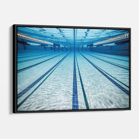 Blue Swimming Pool Wall Art Canvas 9073