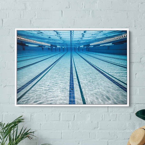 Blue Swimming Pool Wall Art Canvas 9073