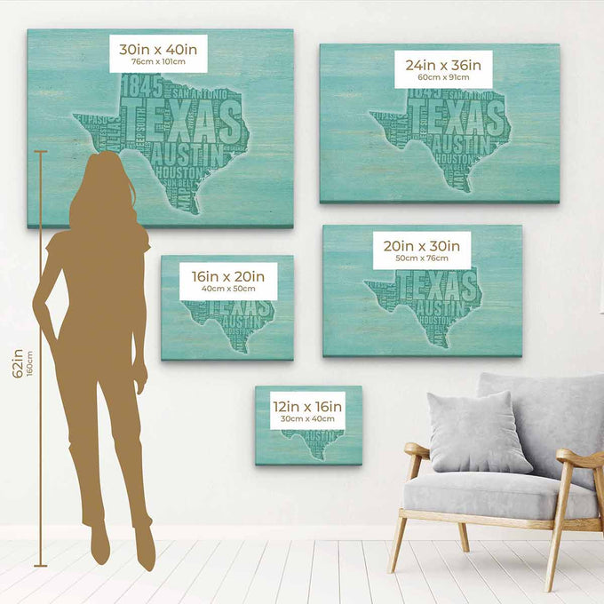 Blue Texas Wall Art Canvas 86_c