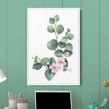 Green Watercolor bouquet Wall Art Canvas 6680