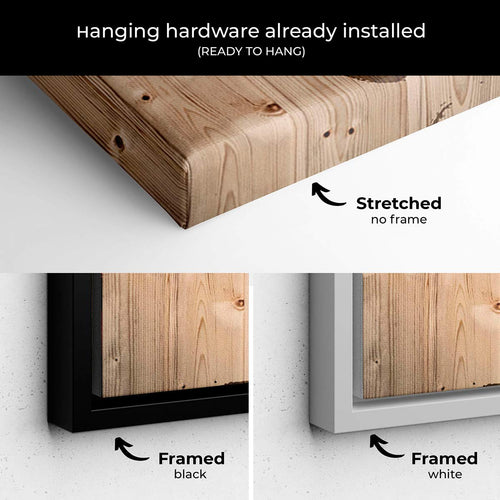 Brown World map Wall Art Canvas 2536