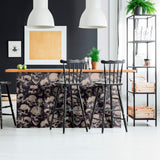 Black and Tan Skulls Teens Peel and Stick Removable Wallpaper