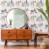 Pink Birds Peel and Stick Removable Wallpaper