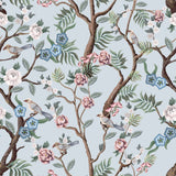 A lovely Oriental ensemble of boughs, blossoms and birds, this charming chinoiserie