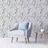 A lovely Oriental ensemble of boughs, blossoms and birds, this charming chinoiserie