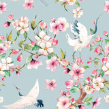janapanese garden peel and stick wallpaper for bedroom