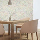 Off White Lines Animal Removable Wallpaper 4342| Walls By Me