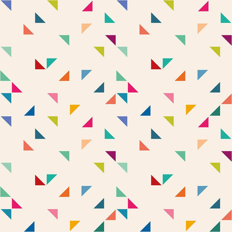 Violet and Orange Geometric Baby Peel and Stick Removable Wallpaper