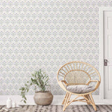 Purple Flowers Peel and Stick Removable Wallpaper
