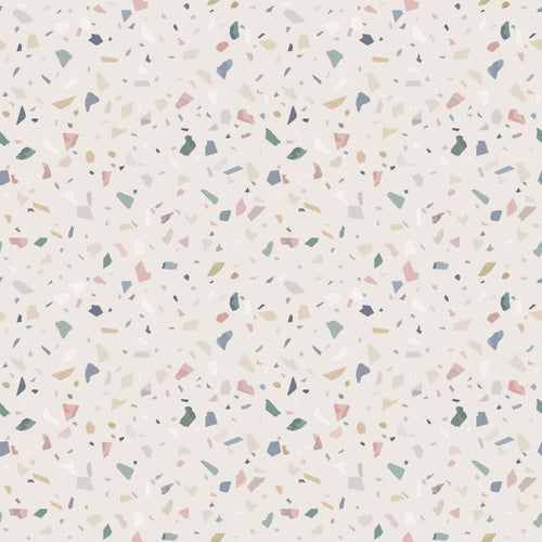 Ivory Terrazzo Basic Peel and Stick Removable Wallpaper