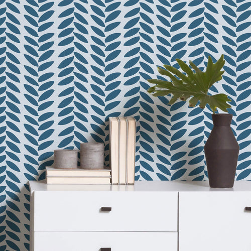 Blue Modern Basic Removable Wallpaper 23_a | Walls By Me