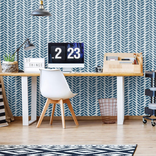 Blue Modern Basic Removable Wallpaper 23_a | Walls By Me