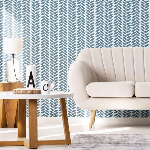 Blue Modern Basic Removable Wallpaper 23_a | Walls By Me
