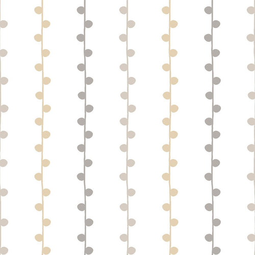 Beige and White Stripe Baby Peel and Stick Removable Wallpaper