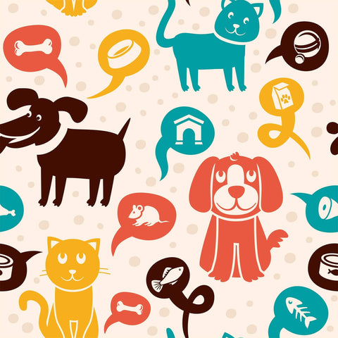 Orange and Brown Animals Children Removable Wallpaper 4028| Walls By Me