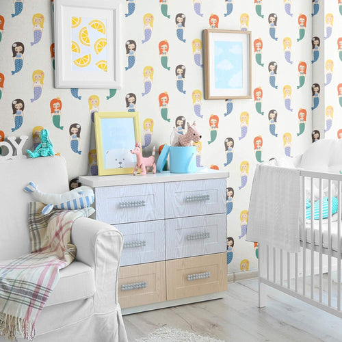 White Fantasy Children Removable Wallpaper 1420| Walls By Me