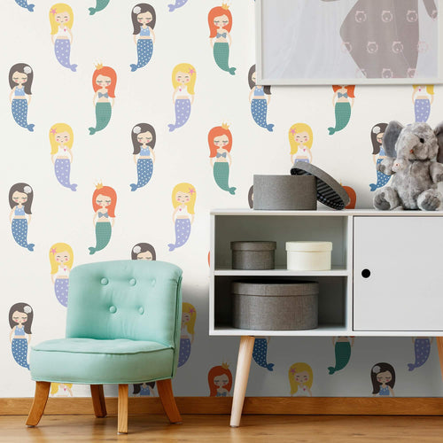 White Fantasy Children Removable Wallpaper 1420| Walls By Me