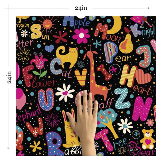 Neon Fantasy Children Peel and Stick Removable Wallpaper