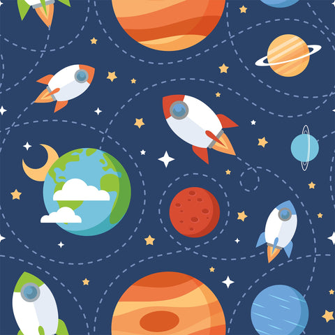 Wallpaper Sample for Kids Blue and Similar Tones 001