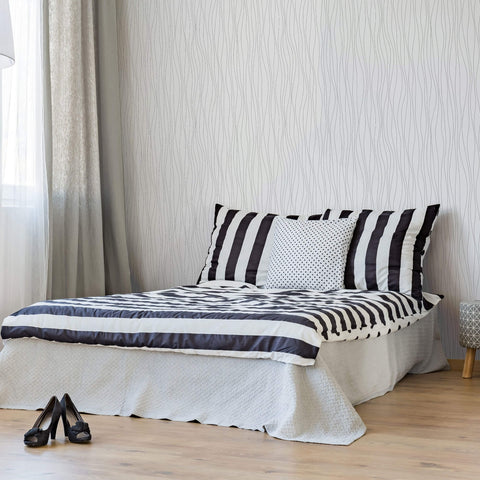 Black Vertical Peel and Stick Removable Wallpaper