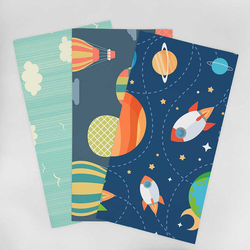 Wallpaper Sample for Kids Blue and Similar Tones 001