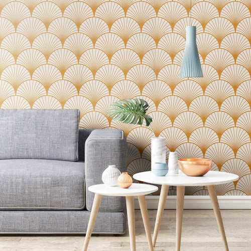 Art Deco Boho Geometric Peel and Stick Removable Wallpaper