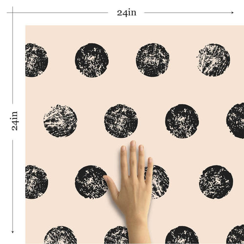 Beige Geometric Teens Peel and Stick Removable Wallpaper