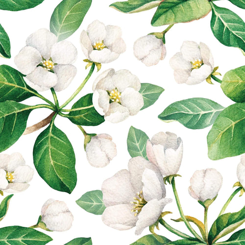 White and Yellow Textured Floral Removable Wallpaper 9286| Walls By Me
