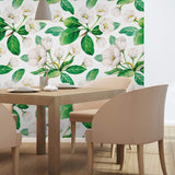 White and Yellow Textured Floral Removable Wallpaper 9286| Walls By Me