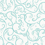 White and Green Botanical Floral Removable Wallpaper 5736| Walls By Me