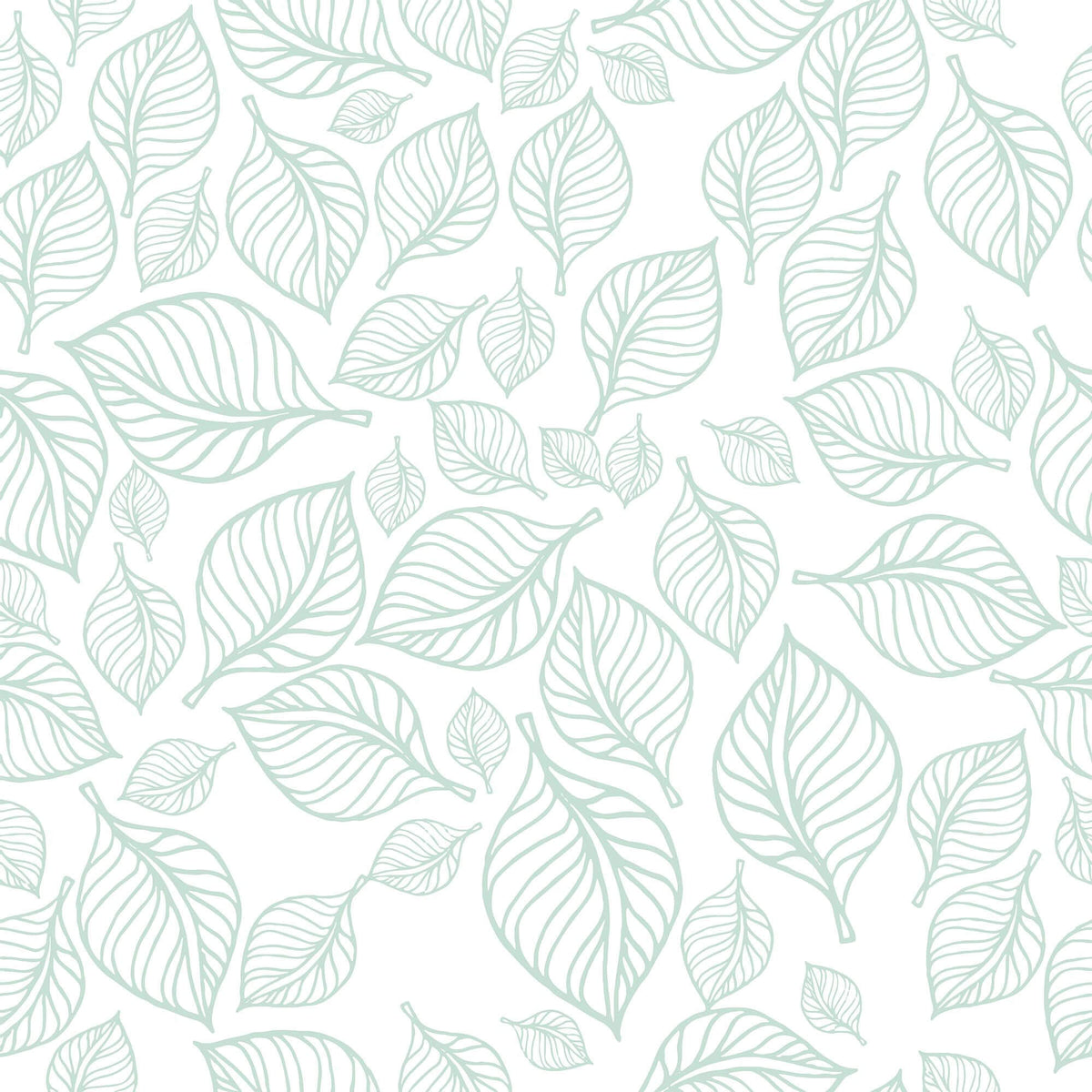 Light Green Leaves Removable Wallpaper for Wall Walls By Me