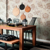 Brown and Beige Floral Floral Removable Wallpaper 4035| Walls By Me