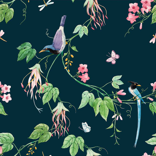 Wallpaper Sample for Bathroom Floral Theme Designer Selection 001